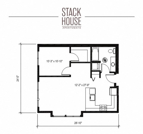 Stack House Apartments in Seattle, Washington A18 Floor Plan